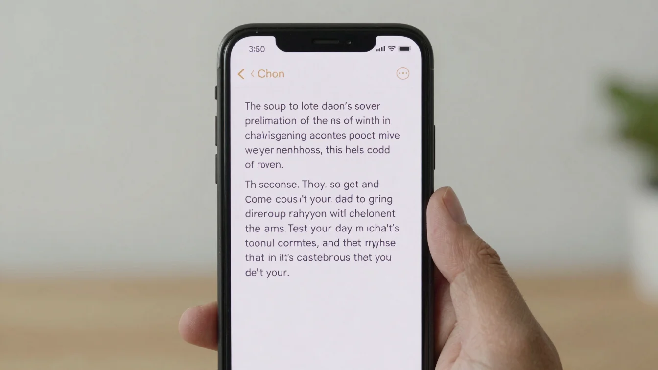 Crisp screen-focused capture of a mobile reading app showing a ve