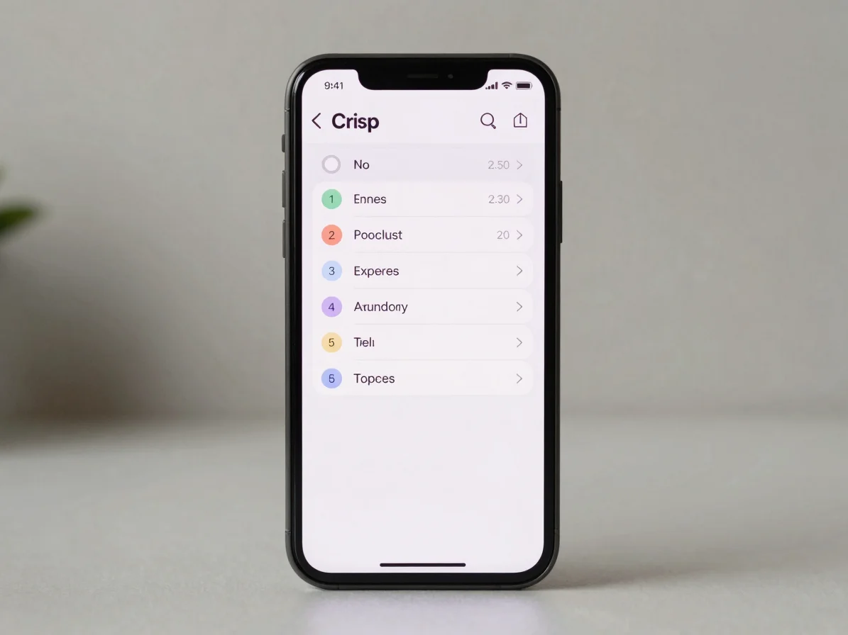 Crisp screen-focused capture of a mobile expense tracker and to-d